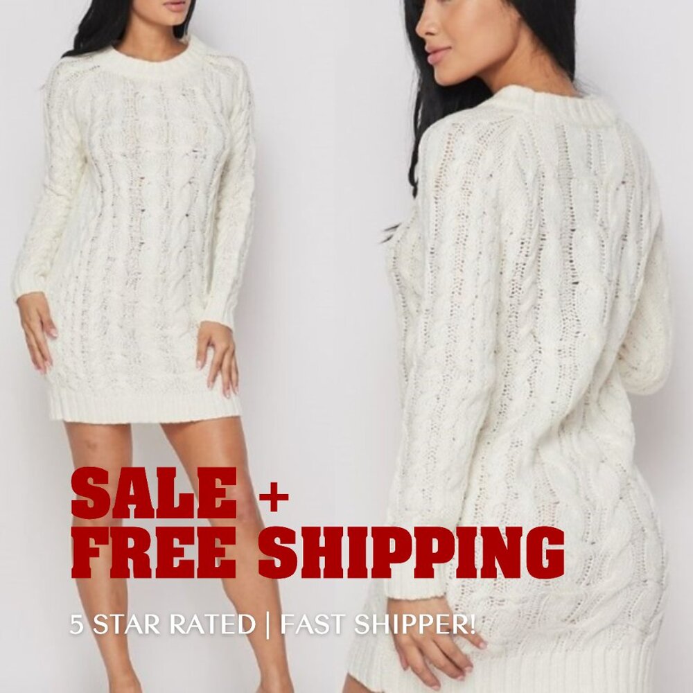 Ivory Sweater Dress - Picture 4 of 10